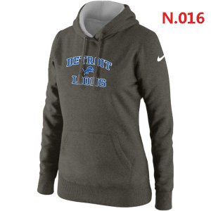 Women Detroit Lions Logo Pullover Hoodie-3