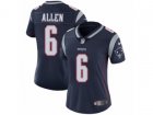 Women Nike New England Patriots #6 Ryan Allen Vapor Untouchable Limited Navy Blue Team Color NFL Jersey