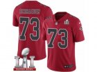 Mens Nike Atlanta Falcons #73 Ryan Schraeder Limited Red Rush Super Bowl LI 51 NFL Jersey