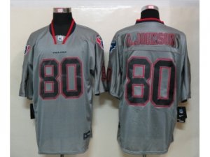 Nike NFL Houston Texans #80 Andre Johnson Grey Jerseys(Elite)