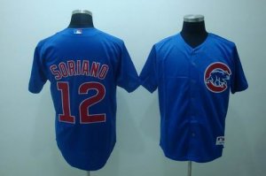 mlb chicago cubs #12 soriano blue