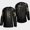 Bruins #24 Terry O'Reilly Black Gold Adidas Jersey