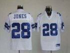 nfl dallas cowboys #28 jones white