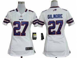 Nike women nfl Buffalo Bills #27 Gilmore White jerseys