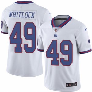 Youth Nike New York Giants #49 Nikita Whitlock Limited White Rush NFL Jersey