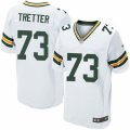 Mens Nike Green Bay Packers #73 JC Tretter Elite White NFL Jersey