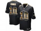 Mens Nike New Orleans Saints #10 Brandin Cooks Limited Black Strobe NFL Jersey