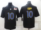 Nike Rams #10 Cooper Kupp Black 2022 Super Bowl LVI Vapor Limited Jersey