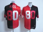 Nike NFL San Francisco 49ers #80 Jerry Rice red-black jerseys[Split Elite]