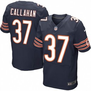 Mens Nike Chicago Bears #37 Bryce Callahan Elite Navy Blue Team Color NFL Jersey