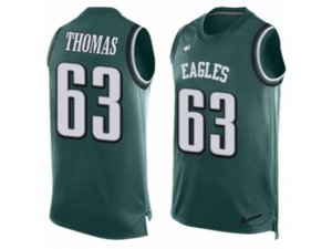 Nike Philadelphia Eagles #63 Dallas Thomas Limited Midnight Green Player Name & Number Tank Top NFL Jersey