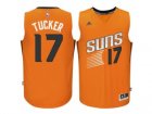 Mens Phoenix Suns #17 P.J. Tucker adidas Orange Swingman Alternate Jersey