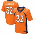 Mens Nike Denver Broncos #32 Andy Janovich Elite Orange Team Color NFL Jersey - å‰¯æœ¬
