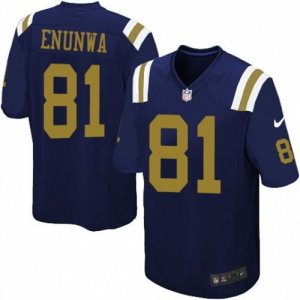 Mens Nike New York Jets #81 Quincy Enunwa Game Navy Blue Alternate NFL Jersey