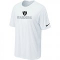 Nike Oakland Raiders Authentic Logo T-Shirt White