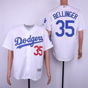 Dodgers #35 Cody Bellinger White Cool Base Jersey