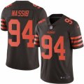 Mens Nike Cleveland Browns #94 Carl Nassib Limited Brown Rush NFL Jersey