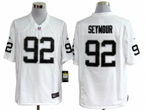 Nike oakland raiders #92 seymour white Game Jerseys