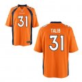 Nike Denver Broncos #31 TALIB Orange Jerseys(game)