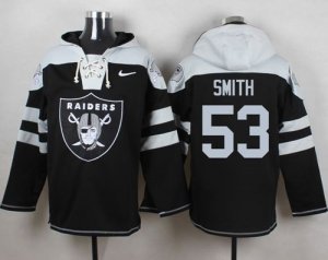 Nike Oakland Raiders #53 Malcolm Smith Black Player Pullover Hoodie