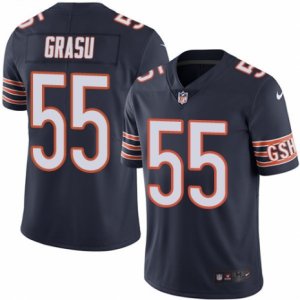 Mens Nike Chicago Bears #55 Hroniss Grasu Limited Navy Blue Rush NFL Jersey