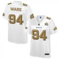 Women Nike Broncos #94 DeMarcus Ware White NFL Pro Line Super Bowl 50 Fashion Jersey