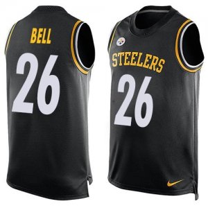 Nike Pittsburgh Steelers #26 Le\'Veon Bell Black Team Color Men\'s Stitched NFL Limited Tank Top Jersey