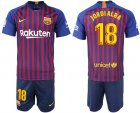 2018-19 Barcelona 18 JORDIALBA Home Soccer Jersey