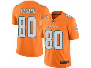 Nike Miami Dolphins #80 Anthony Fasano Elite Orange Rush NFL Jersey