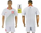 Poland Home 2018 FIFA World Cup Mens Customized Jersey