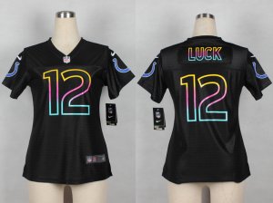 Nike women indianapolis colts #12 luck black jerseys[nike fashion]