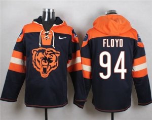 Nike Chicago Bears #94 Leonard Floyd Navy Blue Player Pullover NFL Hoodie