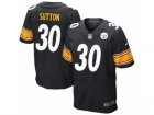 Mens Nike Pittsburgh Steelers #30 Cameron Sutton Elite Black Team Color NFL Jersey