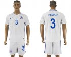 Chile #3 Campos Away Soccer Country Jersey