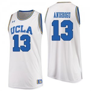 UCLA Bruins #13 Ike Anigbogu White College Basketball Jersey