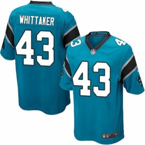 Mens Nike Carolina Panthers #43 Fozzy Whittaker Game Blue Alternate NFL Jersey