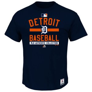 MLB Men\'s Detroit Tigers Majestic Big & Tall Authentic Collection Property T-Shirt - Navy