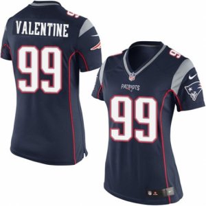 Women\'s Nike New England Patriots #99 Vincent Valentine Limited Navy Blue Team Color NFL Jersey