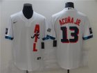 Braves #13 Ronald Acuna Jr. White Nike 2021 MLB All-Star Cool Base Jersey