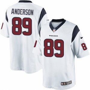 Mens Nike Houston Texans #89 Stephen Anderson Limited White NFL Jersey