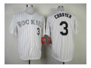 mlb jerseys colorado rockies #3 cuddyer white[purple stripe]