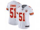 Women Nike Kansas City Chiefs #51 Frank Zombo Vapor Untouchable Limited White NFL Jersey