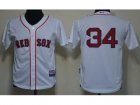 Youth MLB Boston Red Sox #34 David Ortiz white Jersey