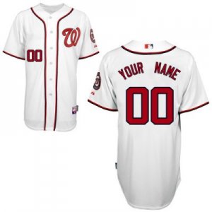 Customized Washington Nationals Jersey White 2011 Home Cool Base Baseball