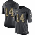 Mens Nike Denver Broncos #14 Cody Latimer Limited Black 2016 Salute to Service NFL Jersey