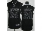 nba Los Angeles Lakers #24 Kobe Bryant Black Jerseys[Revolution 30]Black Number