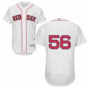 Men\'s Majestic Boston Red Sox #56 Joe Kelly White Flexbase Authentic Collection MLB Jersey