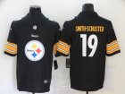 Nike Steelers #19 JuJu-Smith Schuster Black Team Big Logo Vapor Untouchable Limited