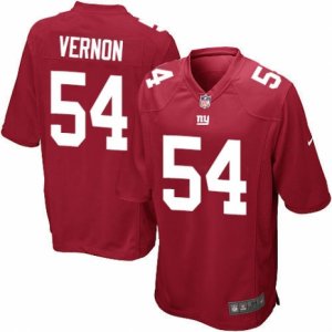 Men\'s Nike New York Giants #54 Olivier Vernon Game Red Alternate NFL Jersey