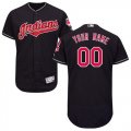 Cleveland Indians Navy Mens Customized Flexbase Jersey